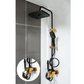 4 Way Black Gold Shower