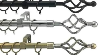Curtain Rods 3M – Black/Antique/Copper/Gold
