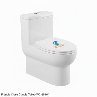 Frencia close couple toilet (WC 664W)