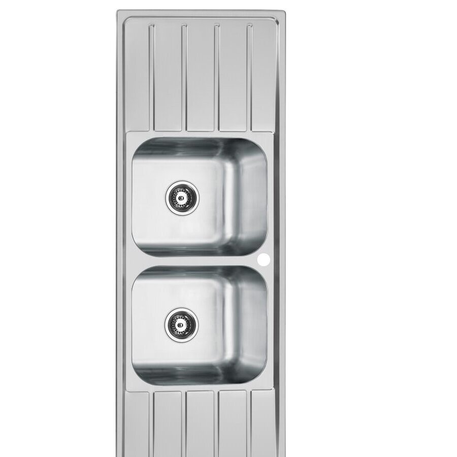 Double Bowl Double Drain Sink