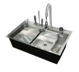 Smart Kitchen Sink – Honey Comb – Gun Grey