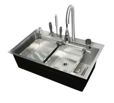 Smart Kitchen Sink – Honey Comb – Gun Grey