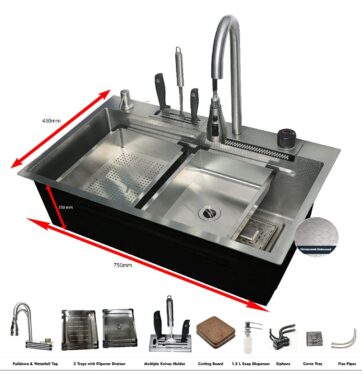 Smart Kitchen Sink – Honey Comb – Satin
